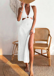 Summer New Sexy Hollow Out Knitted Swimwear Cover Up
