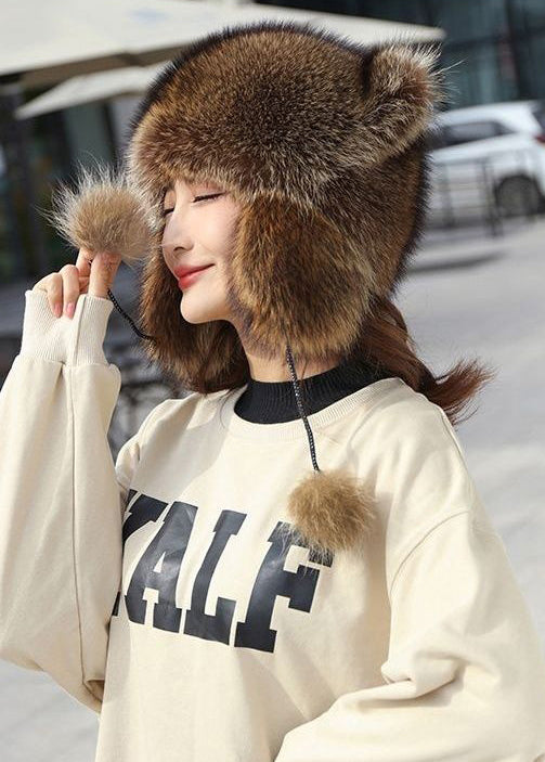 Super Cute Winter Ear Boonie Hat New Cat Ears Shaped Little Fox