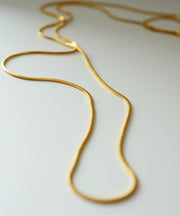 Unique Gold Stainless Steel Double Layer Sweater Necklace