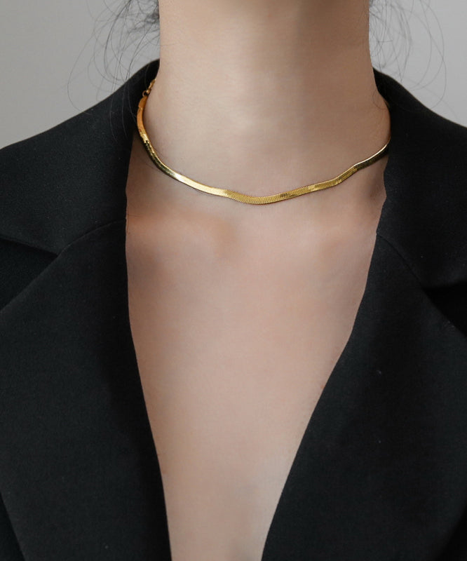 Unique Silk Sterling Silver Blade Choker