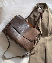 Vogue Black Zippered Faux Leather Satchel Handbag