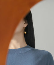 Vogue Gold Sterling Silver Overgild Floral Drop Earrings