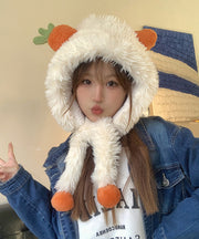 Winter Thick Warm Carrot Fuzzy Wool Lined Ear Protection Hat