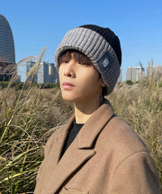 Winter Thick Warm Men's Doubles Knitted Boonie Hat