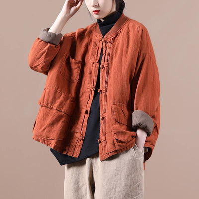 Luxury Spring Pocket Retro Coat - SooLinen