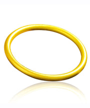 Women Ancient Gold Thick Frosted Bangle