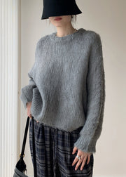 Women Apricot Solid Thick Knit Sweater Spring