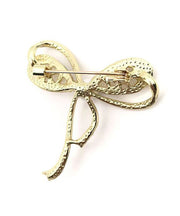 Women Gold Alloy Zircon Pearl Brooch