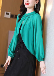 Women Green Oversized Chiffon UPF 50+ Cardigan Spring