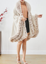 Women Khaki Oversized Warm Faux Fur Coat Winter