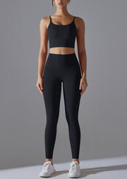 Women Rose High Waist Butt Scrunch Sports Bra And Leggings Set Suit