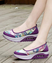 Women Splicing Platform Purple Breathable Mesh soolinen shoes-20251