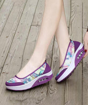 Women Splicing Platform Purple Breathable Mesh soolinen shoes-20251