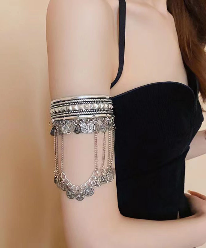 Women Sterling Silver Tassel Arm Chain