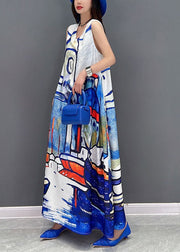 Women White V Neck Tie Dye Chiffon Beach Dresses Summer