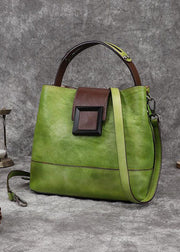 Luxy Retro  Grey  Leather Handbag Crossbody Bag