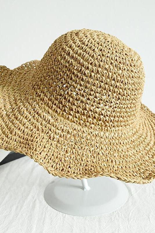 Summer Travel Sun Protection Foldable Straw Hat