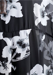 Chiffon- Kleider der Fotofarbe beiläufiges Chiffon- Kleid Neues Blumenkleid mit zwei Stücken