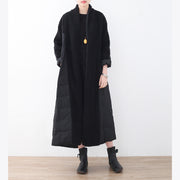 2021 black down jacket trendy plus size high neck Parka women outwear