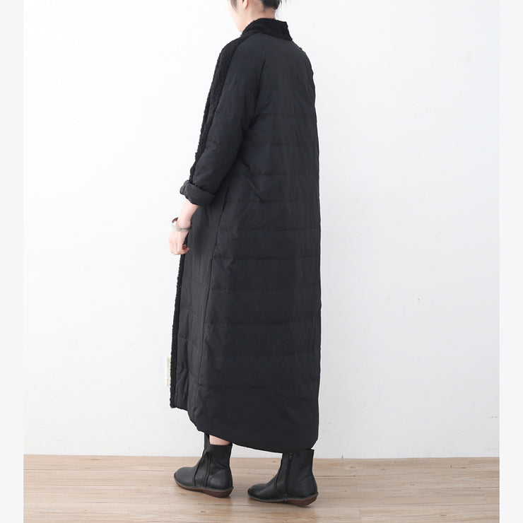 2021 schwarze Daunenjacke trendige Plus-Size-Hochhals-Parka-Damenoberbekleidung