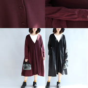 2021 Herbst schwarze Patchwork-Strickjacken aus Seide plus Größe Pullover mit V-Ausschnitt Outwear