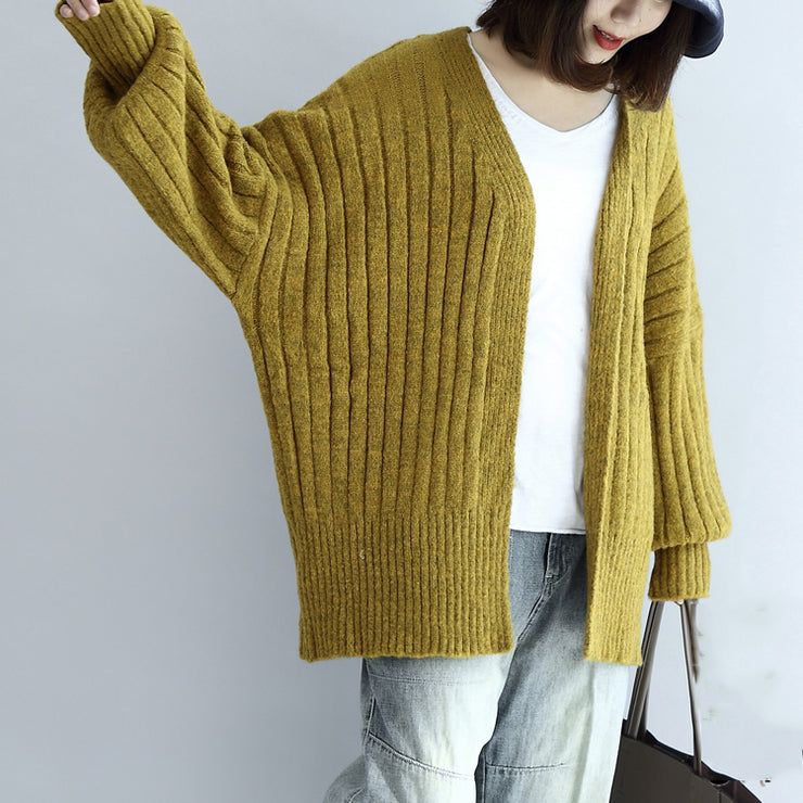 2024 fall thick warm sweater cardigans plus size v neck long sleeve knit short coats