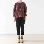 2021 winter short knit sweaters oversize pullover cotton sweaters