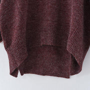 2021 winter short knit sweaters oversize pullover cotton sweaters