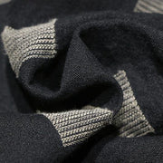 2019 black Plaid Coat trendy plus size stand collar patchwork Coats boutique pockets coats - SooLinen