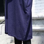 2019 black natural plus size baggy dresses vintage V neck drawstring natural cotton blended dress - SooLinen