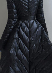 2019 oversize snow jackets tie waist coats black false two pieces down coat winter - SooLinen
