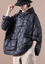 Literary Orange Plus Size Hooded Pullover Short Puffers Jackets(Free Shipping + Limited Stock)