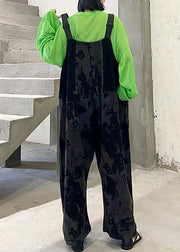 2021 popular overalls women's summer fashion large size loose straight tube Siamese pants - SooLinen