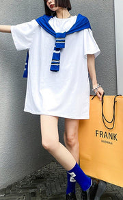2021 New Design Feeling Small Crowd With Shawl Fake Two Piece Blouse Summer - SooLinen
