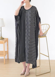 2021 New Lace up Qianniao Print Short Sleeve Dress For Women - SooLinen