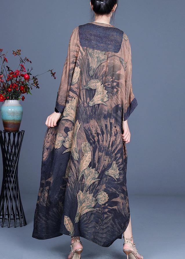2021 Spring Large Patchwork Print Dress - SooLinen
