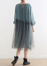 Elegant Black Tull Maxi dresses patchwork chiffon Summer Dresses-Limited Stock - SooLinen