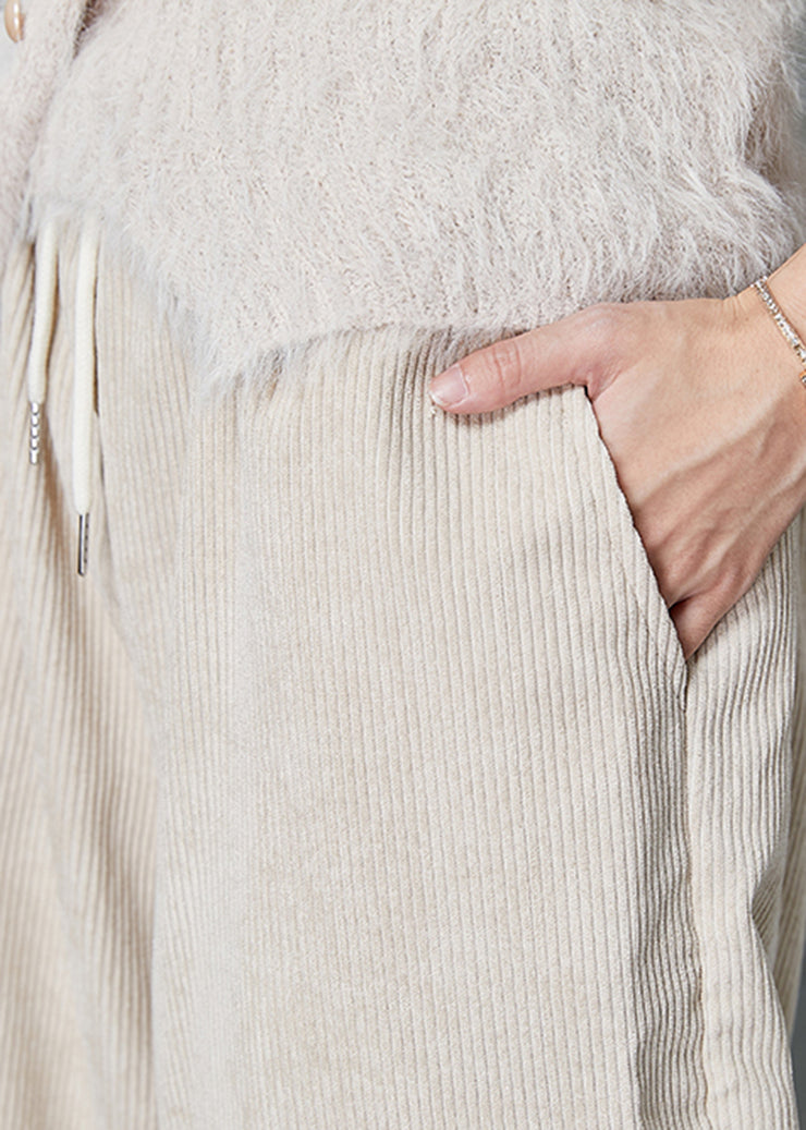 Art Apricot Asymmetrical Thick Mink Velvet Knitted Sweater Winter