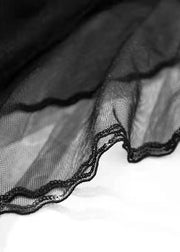 Art Black fashion Sequins Ruffles Fall Skirts