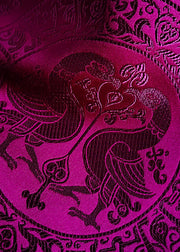Art Purple Jacquard Chinese Button Patchwork Silk Vest Sleeveless