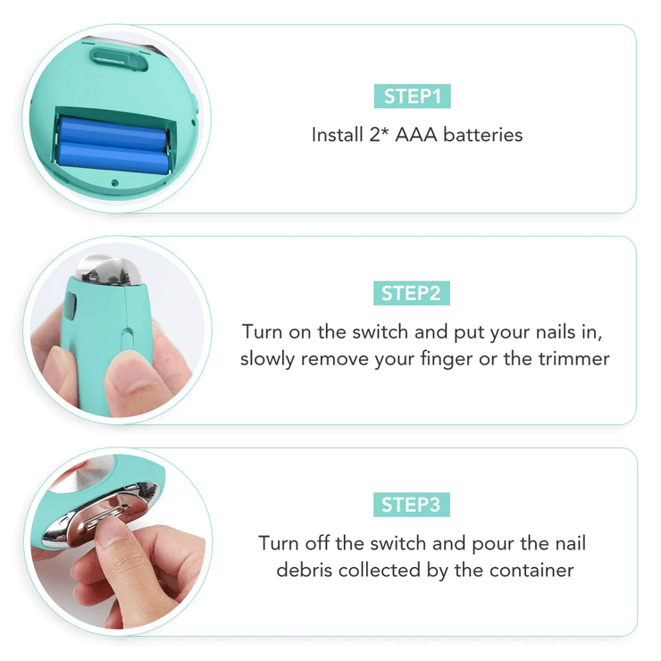 Friendly With Poor Eyesight Person-Electric Automatic Nail Clipper Cutter Trimmer Nail Cutter Manicure Pedicure Clipper Nail Trimmer Scissors Infant Grooming Tools - SooLinen