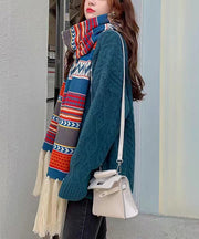 Autumn And Winter Warm Bohemian Tasseled Long Knitted Scarf
