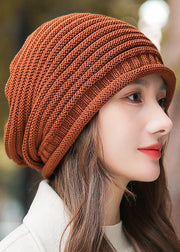 Autumn Winter Stylish Caramel Warm Knit Boonie Hat