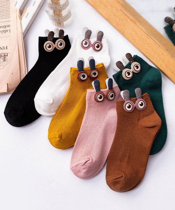 Autumn Women Novelty Character Decorated Cotton Ankle Socks