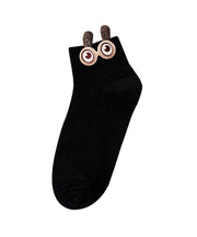 Autumn Women Novelty Character Decorated Cotton Ankle Socks