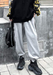 Autumn and winter heavy casual grey sports pants women's loose Harem Pants - SooLinen