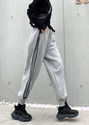 Autumn and winter heavy casual grey sports pants women's loose Harem Pants - SooLinen