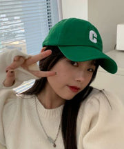 Beautiful Green Graphic Embroidery Baseball Cap Hat