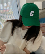 Beautiful Green Graphic Embroidery Baseball Cap Hat