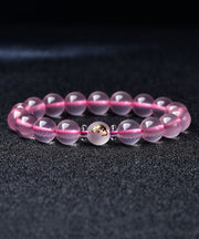 Beautiful Pink Crystal The Twelve Chinese Zodiac Signs Bracelet